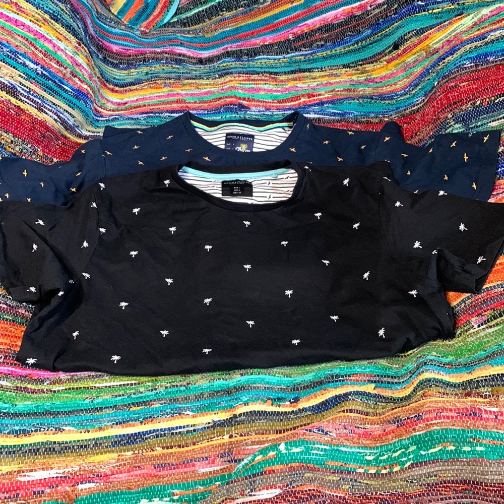 2 Denim&Flower Mens T-shirts
